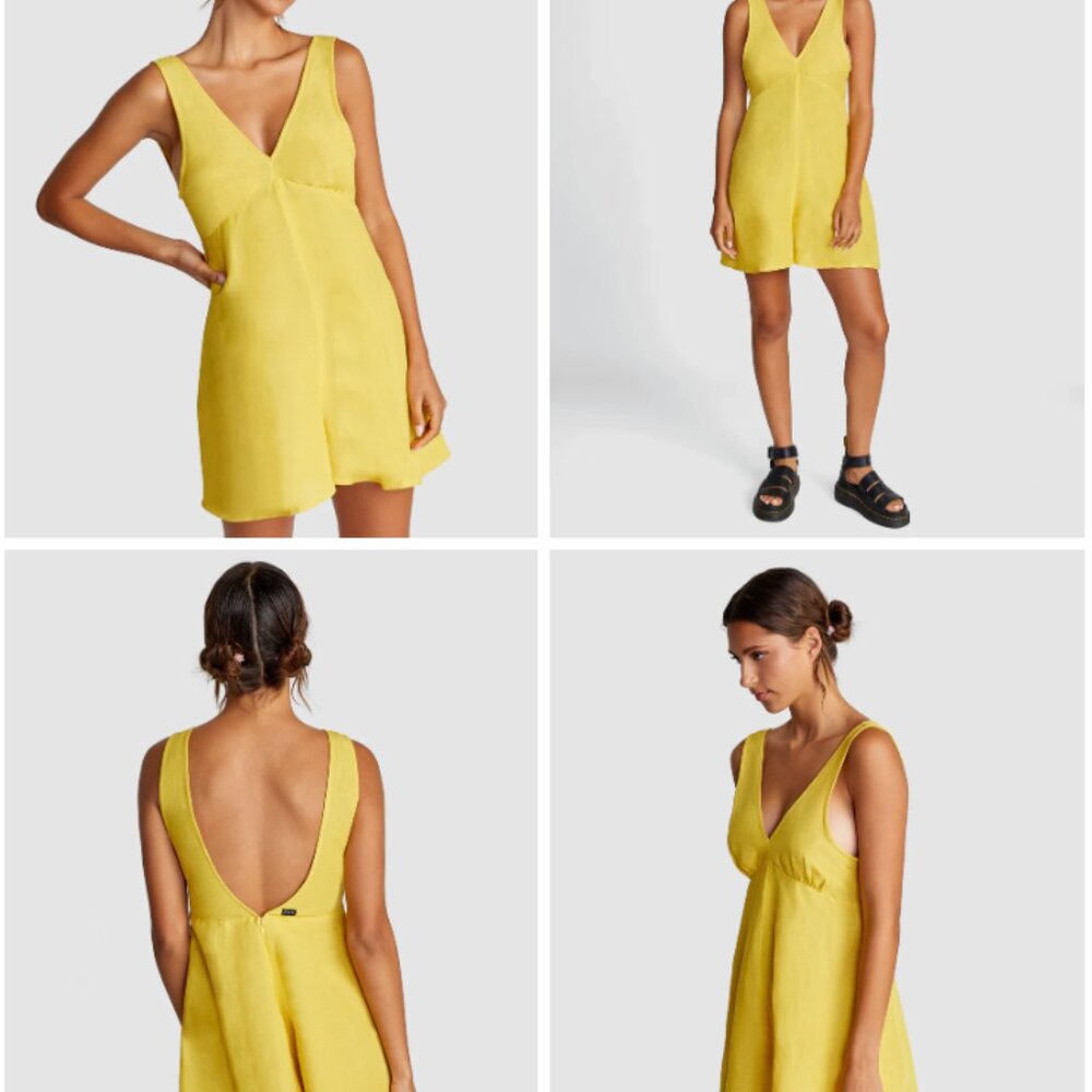 RVCA Linen Shifty Romper